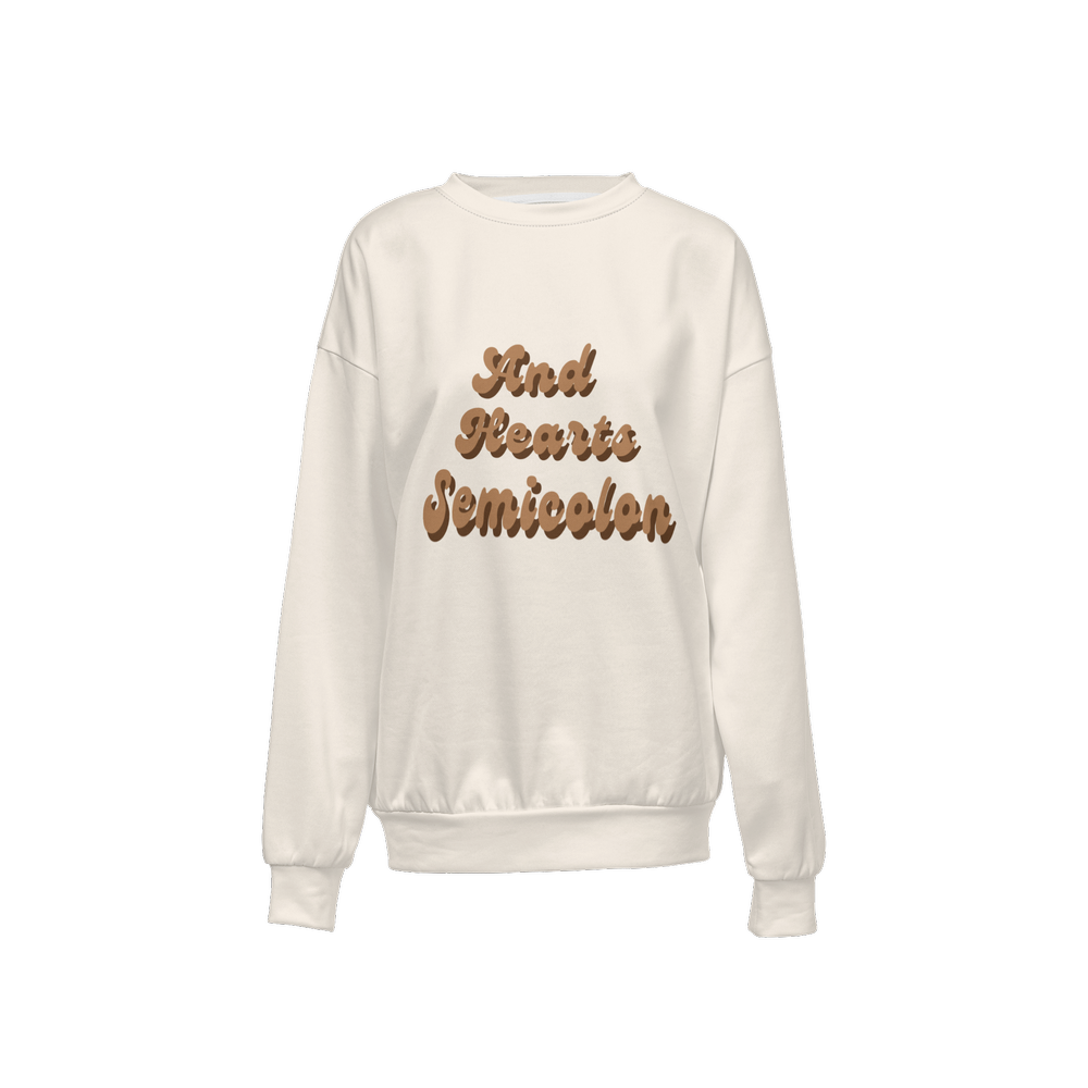 Women's Relaxed Fit Crewneck Sweatshirt-Super Heavy 375g - Sand Dune