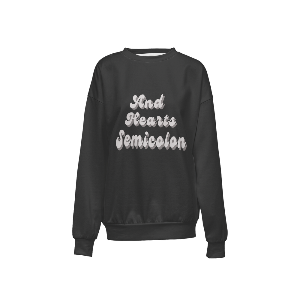 Women's Relaxed Fit Crewneck Sweatshirt-Super Heavy 375g - Charcoal